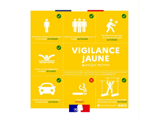 Vigilance jaune feux de forêt, comportements à observer