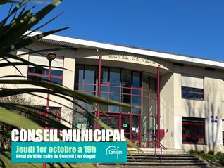 Conseil municipal, jeudi 1er octobre à 19h
