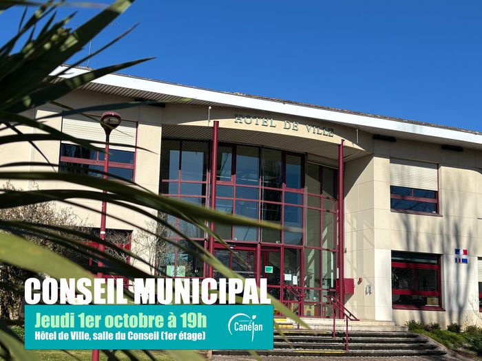 Conseil municipal, jeudi 1er octobre à 19h