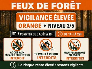 Vigilance orange feux de forêt