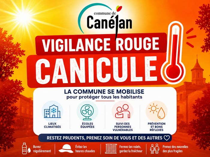 Vigilance rouge canicule, la commune pleinement mobilisée pour protéger ses habitants