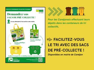 Sacs de pré-collecte pour le tri des déchets